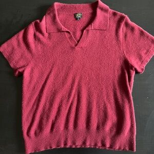 J Crew 100% Cashmere polo - XL